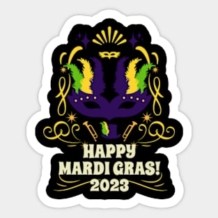 Happy Mardi Gras 2023 Sticker